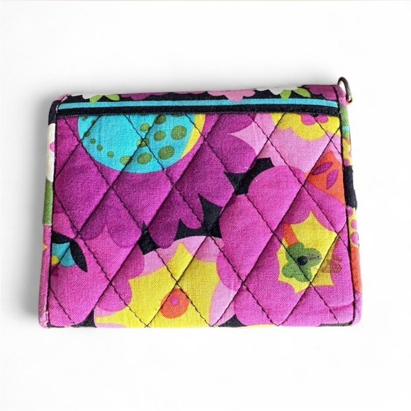 Colorful floral Vera Bradley wallet with multiple pockets - Picture 2 of 3